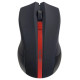 Мышь Perfeo беспроводная VERTEX чёрный красный