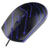 Мышь Perfeo оптическая "MAZE", 4 кн, USB, Game Design, RGB подсветка, 1200 DPI, черная