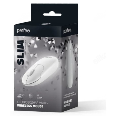 Мышь Perfeo оптическая SLIM белая-2