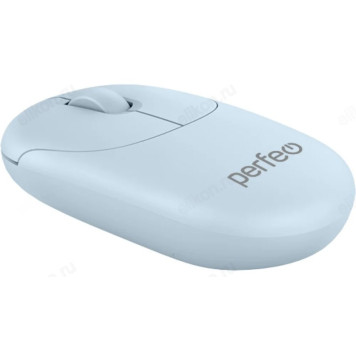Мышь Perfeo оптическая SLIM голубая-2