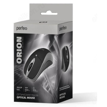 Мышь Perfeo оптическая ORION черн/серый-1
