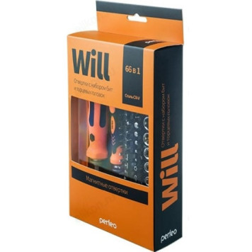 Отвертка с набором бит Perfeo PF_A4877-5