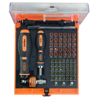 Отвертка с набором бит PERFEO Frank PF_A4879-1