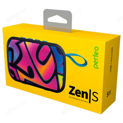 Портативная акустика Perfeo Zens 4973, граффити-3