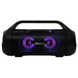Акустика Bluetooth 15W Perfeo "DEEPTONE" FM, MP3, microSD USB AUX 3000mAh черная, ручка, подсветка