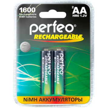 Аккумулятор Perfeo R06 1600, 1.2 V, 1600 mAh