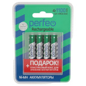 Аккумулятор AAA 1100 mAh Perfeo Ni-MH 4BL (PF AAA1100/4BL+BOX) Аккумулятор AAA 1100 mAh Perfeo Ni-MH 4BL (PF AAA1100/4BL+BOX)
