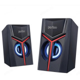 Акустика 2.0, 6W, Perfeo "TRIAL" USB, LED