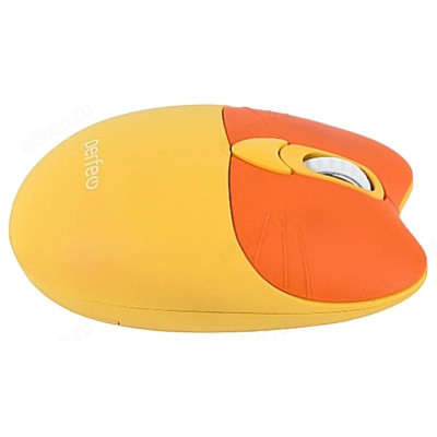 Мышь беспроводная Perfeo "KITTY" Silent Click PF_B3404 жёлт-2