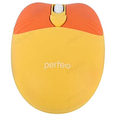 Мышь беспроводная Perfeo "KITTY" Silent Click PF_B3404 жёлт-3
