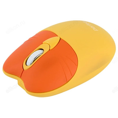 Мышь беспроводная Perfeo "KITTY" Silent Click PF_B3404 жёлт