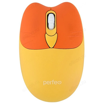 Мышь беспроводная Perfeo "KITTY" Silent Click PF_B3404 жёлт-5