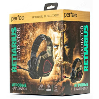 Проводные наушники Perfeo Retiarius PF_B4180, камуфляж-9