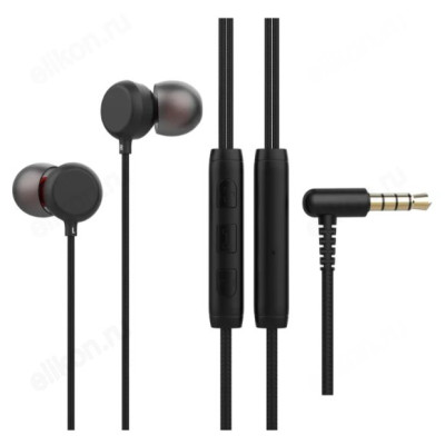 Проводные наушники Perfeo Bun, черный