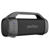 Акустика Bluetooth 26W Perfeo "BOOMER" FM, MP3, microSD, USB, AUX, 26W, 3600 mAh черная Акустика Bluetooth 26W Perfeo "BOOMER" FM, MP3, microSD, USB, AUX, 26W, 3600 mAh черная