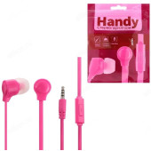 Гарнитура проводная вкладыши Perfeo HANDY PF_B4222 розовые Гарнитура проводная вкладыши Perfeo HANDY PF_B4222 розовые