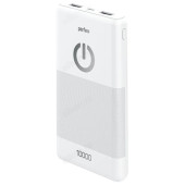 Power Bank 5000 mAh Micro USB - USB, 2.1A Perfeo SPLASH, White Power Bank 5000 mAh Micro USB - USB, 2.1A Perfeo SPLASH, White