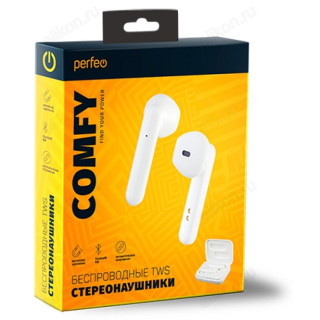 Беспроводные наушники Perfeo Comfy, белый-1