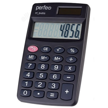 Калькулятор Perfeo PF_B4856, карманный, 8-разр., черный