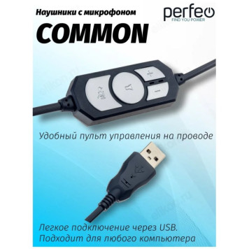 Проводные наушники Perfeo Common PF_B4865, черный-5