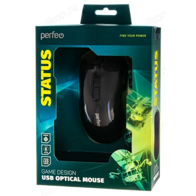 Мышь Perfeo оптическая STATUS-2