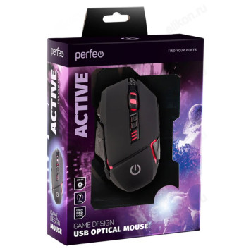 Мышь Perfeo оптическая ACTIVE GAME DESIGN-1