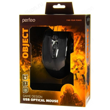 Мышь Perfeo оптическая OBJECT-2