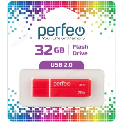 Память USB  32GB Perfeo C01G2 Red