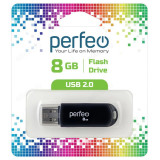 Память USB 8GB Perfeo C03 Black PF-C03B008