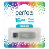 Память USB 16GB Perfeo C03 Gray PF-C03GR016