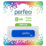 Память USB 8GB Perfeo C05 Blue PF-C05N008