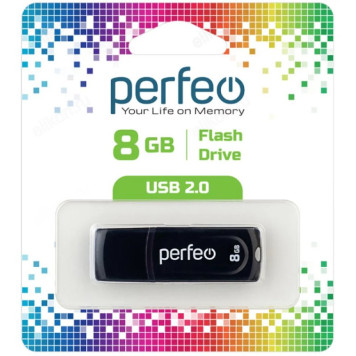 Память USB   8GB Perfeo C09 Black