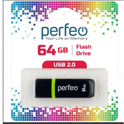 Память USB 64GB Perfeo C11 Black PF-C11B064