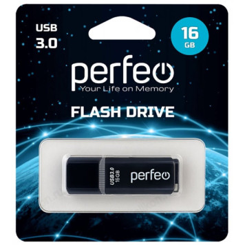 Память USB  16GB Perfeo C12 Black