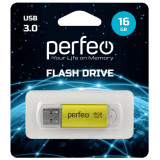 Память USB 16GB Perfeo C14 Gold metal series