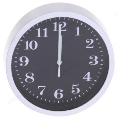 Часы настенные Perfeo PF-WC-001/PF-C3046, пластик, белые