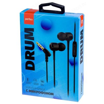 Гарнитура Perfeo DRUM внутриканальные PF_C3206 белые-4