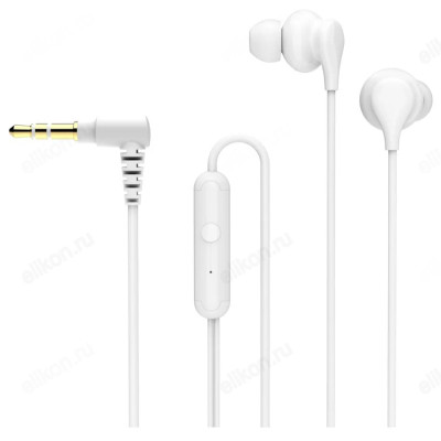 Проводные наушники Perfeo Knob, белый