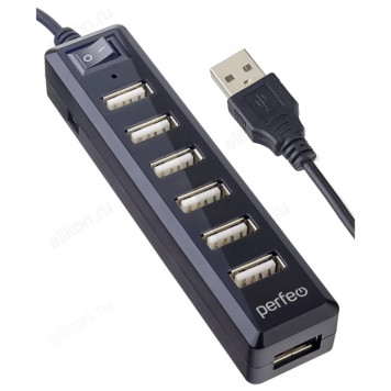 Концентратор PERFEO PF-H036 черный