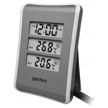 Часы-метеостанция Perfeo " Tempo" , (PF-S3316E) серебро-2