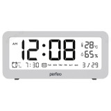 Часы-метеостанция Perfeo " Brisa" , (PF-S8827) белый