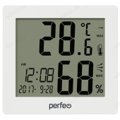 Часы-метеостанция Perfeo " Cubo" , (PF-S2110AS) белый Часы-метеостанция Perfeo " Cubo" , (PF-S2110AS) белый