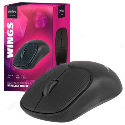 Мышь беспров Perfeo оптич. WINGS PF_C3596 чёрная