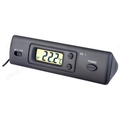 Часы-метеостанция Perfeo Iday PF-DS-1, пластик, черные