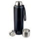 Термос PERFEO (PF_C3707) 1 л., черный, для напитков с глухой пробкой, ситечком, ремешком