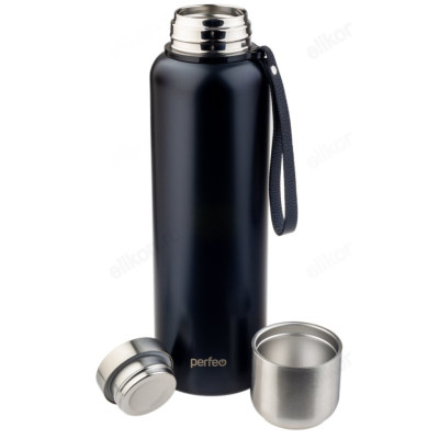 Термос PERFEO (PF_C3708) 1,5 л., черный, для напитков с глухой пробкой, ситечком, ремешком-2