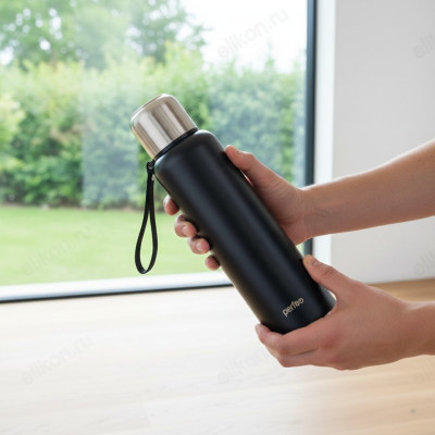 Термос PERFEO (PF_C3708) 1,5 л., черный, для напитков с глухой пробкой, ситечком, ремешком-5