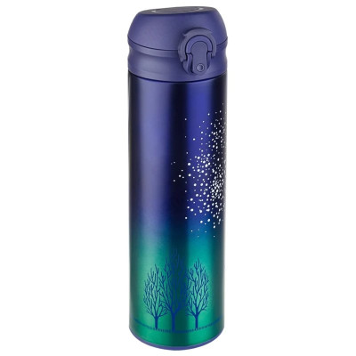 Термос металл PERFEO 0,5 л., звездное небо (PF_C3714) с крышкой-поилкой, ситечком-1