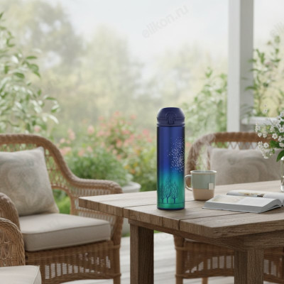 Термос металл PERFEO 0,5 л., звездное небо (PF_C3714) с крышкой-поилкой, ситечком-7