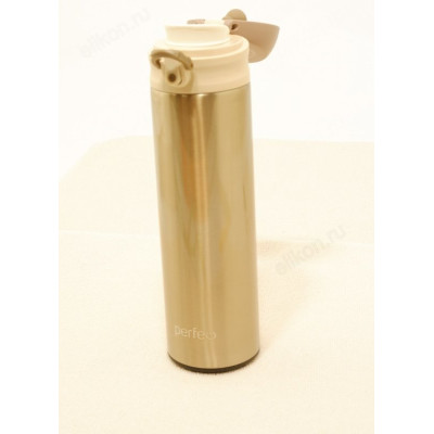 Термос металл PERFEO 0,5 л., золото (PF_C3715) с крышкой-поилкой, ситечком-3